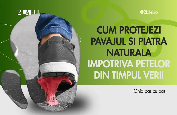 Cum protejezi pavajul si piatra naturala impotriva petelor din timpul verii